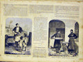 Original Old Antique Print Bucharest Baker Sugar Street Sellers French 1866 19th