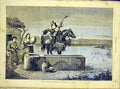 Original Old Antique Print Gibraltar Traveller Ansdell French 1866 Fine Art 19th