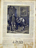 Original Old Antique Print Charles Becker Berlin Bravo French 1866 Fine Art 19th