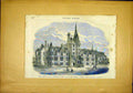 Original Old Antique Print Hospital French Prostestants Victoria London 1866