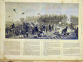 Original Old Antique Print Birds Pheasants Shooting Rabbits French 1866 19th