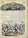 Original Old Antique Print Algiers Dance Natives Mariani French 1866 Victorian
