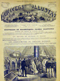 Original Old Antique Print Marseille Mohely Zombe-Fatoum Queen French 1868 19th