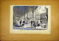 Original Old Antique Print Constantine Palace Governor Garden French 1868 19th