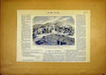 Original Old Antique Print Fomboni Island Mohely Capital French 1868 Victorian