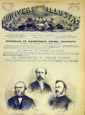 Original Old Antique Print Portrait Brame Pouyer-Quertier Guilloutet 1868 19th