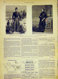 Original Old Antique Print Portrait Bugeaud Claverie Guizot Skelton 1868 19th