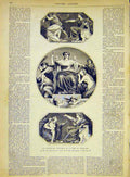 Original Old Antique Print Paintings Cassation Ulmann French 1868 19th