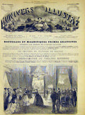 Original Old Antique Print Empress Queen Victoria English Ambassador Hotel 1868