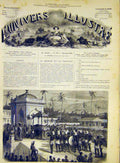 Original Old Antique Print Funeral Solennelles Madagascar French 1868 Victorian