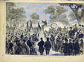 Original Old Antique Print Huss Constance Speech French 1868 19th