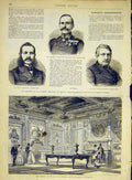 Original Old Antique Print Ristitsch Blasnavatsch Gavrilowitsch Arsenal 1868