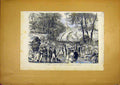 Original Old Antique Print Fair Laine Weimar Dopler French 1868 19th