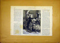 Original Old Antique Print Church Service Bretagne Butin French 1868 Victorian