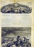 Original Old Antique Print Earthquake Peru Arequipa Destruction French 1868 19th