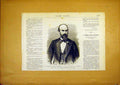 Original Old Antique Print Portrait General Gutierrez Colombia French 1868 19th