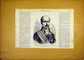 Original Old Antique Print Portrait Spain Marechal Serrano French 1868 19th