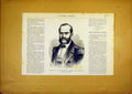 Original Old Antique Print Portrait Topete Spain Spanish French 1868 Victorian