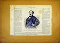 Original Old Antique Print Portrait Simon Deputy President French 1868 19th
