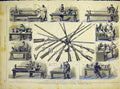 Original Old Antique Print Guns Weapons Factory Liege French 1868 19th