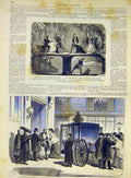 Original Old Antique Print Theatre Barruere Beauvallet Isabelle Paris Rohan 1868