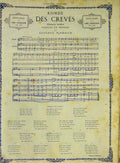 Original Old Antique Print Music Chanson Des Creves Nadaud Song French 1868 19th
