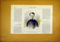 Original Old Antique Print Portrait Brabant Prince Royal Belgium French 1868