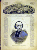 Original Old Antique Print Portrait Freppel Angers Religious French 1880 19th