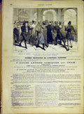Original Old Antique Print Theatre Ambigu Moinaux Parfait Scene Mouchards 1880