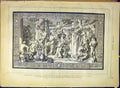 Old Antique Print Tapestry Letters Sciences Arts Antiquities Ehrmann 1880 19th