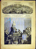 Original Old Antique Print Deroulede Moabite Adam Lecture French 1880 Victorian