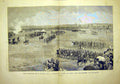 Original Old Antique Print Army Paris Review Hippodrome Longchamp 1881 19th