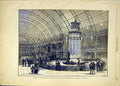 Original Old Antique Print Electricity Exhibition Industrial Palace 1881 19th