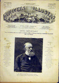 Original Old Antique Print Portrait Conscience United States America 1881 19th