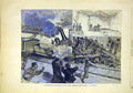 Old Antique Print Charenton Railway Train Paris-Lyon-Mediiterranean 1881 19th