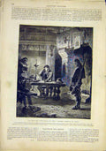 Original Old Antique Print Cadoudal Companions Jehu French 1881 Fine Art 19th