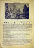 Original Old Antique Print Bulgaria Vrasta Izgorigrad Balkans French 1881 19th