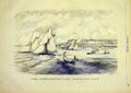 Original Old Antique Print Havre Regatta International Riou French 1891 19th
