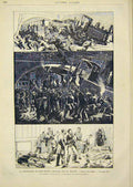 Original Old Antique Print Saint-Mande Railway Train French 1891 19th
