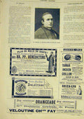 Original Old Antique Print Portrait Ferrata Pope France Paris French 1891 19th