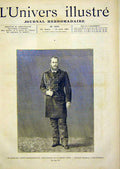 Old Antique Print Portrait Duke Alexis Alexandrowicth Russian Marine 1891 19th