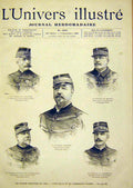 Old Antique Print Portrait Galliffet Miribel Saussier Davoust Boisdeffre