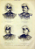 Original Old Antique Print Portrait Jamont Negrier Cramezel Galland 1891 19th
