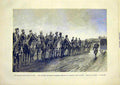 Original Old Antique Print Military Manoeuvres Troops Siers French 1891 19th