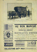 Original Old Antique Print Tiflis Oxen Ox-Cart Dalton Advert French 1891 19th