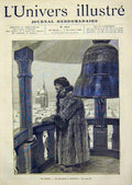 Original Old Antique Print Siberia Yeniseisk Siberian Portrait French 1891 19th
