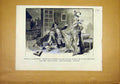 Original Old Antique Print Theatre Renaissance Asmodee Ferrier French 1891 19th