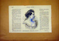 Original Old Antique Print Portrait Simon-Girard Lady French 1891 Victorian