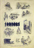 Original Old Antique Print Etrennes Court Justice Paris France French 1891 19th