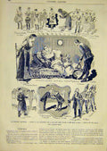 Original Old Antique Print Theatre Sketches Destez Scenes Guilbert French 1891